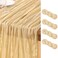 DeZerlor Champagne Gold Cheesecloth Table Runner 4 Pack Summer Table Runners Boho Gauze 120 Inches Cheese Cloth Table Decor for Wedding Bridal Baby Shower Parties