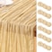 DeZerlor Champagne Gold Cheesecloth Table Runner 6 Pack Summer Table Runners Boho Gauze 120 Inches Cheese Cloth Table Decor for Wedding Bridal Baby Shower Parties