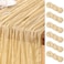 DeZerlor Champagne Gold Cheesecloth Table Runner 6 Pack Summer Table Runners Boho Gauze 120 Inches Cheese Cloth Table Decor for Wedding Bridal Baby Shower Parties