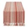 DII Farmhouse Braided Stripe Table Runner Collection 15x72 15x77 Fringe Included Spice