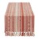 DII Farmhouse Braided Stripe Table Runner Collection 15x72 15x77 Fringe Included Spice