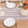Dlpafzy White Pearl Table Runner Boho Rustic Tulle Lace Spring Easter Table Runner for Baby Shower Wedding Arch Decor Veil Dessert Table Decor