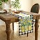 GEEORY Black Buffalo Check Summer Table Runner 72 Inch Lemon Vase Spring Farmhouse Rustic Holiday Runners Kitchen Dining Table Decoration for Indoor Outdoor Dinner Party Dcor GT10972
