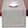 Grelucgo Large Handmade Hemstitch Gray Dining Table Runner Rectangular 14 by 132 Inch