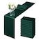 Horbaunal 12 Pack Forest Green Satin Table Runner 12 x 108 Inch Smooth Table Runners for Wedding Banquets Birthday Party