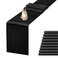 Jevix JEVIX 10 Pack Satin Table Runner 12 X 108 Inch Silk Table Runner for PartyWedding Birthday BanquetsDecorationBlack