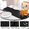 Jevix JEVIX 10 Pack Satin Table Runner 12 X 108 Inch Silk Table Runner for PartyWedding Birthday BanquetsDecorationBlack