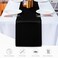 Jevix JEVIX 10 Pack Satin Table Runner 12 X 108 Inch Silk Table Runner for PartyWedding Birthday BanquetsDecorationBlack