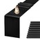 Jevix JEVIX 10 Pack Satin Table Runner 12 X 108 Inch Silk Table Runner for PartyWedding Birthday BanquetsDecorationBlack