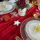 EHLDekol Luxurious Velvet Table Runner 10ft Wedding Reception Decorations 20x120inch Soft Velvet Fabric Table Linen Overlay Wedding Table Runners Red 20X120inch