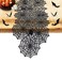 Nialnant Halloween Decoration Table Runner with 12 Pack 3D Bats Spider Web Black Lace Table Runner for Kitchen Dinner Table Halloween Party Decoration Indoor 18 x 72 Inch