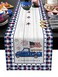 TweetyBed Patriotic Table Runner 70 Inches 4th of July Runner for Tables Truck American Flag Stars Independence Day Memorial Day Decorations Dinner Runner