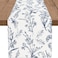 PROCIDA Navy Blue Floral Table Runner Summer Wildflower Runner for Table Small Seasonal Spring Coffee Table Center Decor for Home Holiday Party Indoor Outdoor 13x108 Inch
