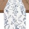 PROCIDA Navy Blue Floral Table Runner Summer Wildflower Runner for Table Small Seasonal Spring Coffee Table Center Decor for Home Holiday Party Indoor Outdoor 13x108 Inch