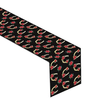 Rainlemon Linen Kentucky Table Runner Run for The Roses Derby Rustic Home Dinning Room Decoration