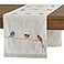 Maison d' Maison d Hermine Table runner 100 Cotton Double Layer Table Runners 72 inches long Decorative for Home Kitchen Dining Party Wedding Bridal Shower Spring Summer Birdies On Wire 1450 x 72