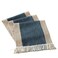 HomeyHo Heavy Rustic Table Runner with Fringe Blue Linen Table Runner for Dining Living Room Boho Farmhouse Style Washable Wide 15 x 71 Inch