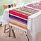 Fowecelt Mexican Serape Table Runner 14 x 84 Inch for Mexican Party Wedding Decorations Outdoor Picnics Dining Table Cotton Table Runners for Fringe