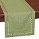 Grelucgo Handcrafted Solid Color Dining Table Runner DoubleHemstitched Sage Green 14 x 72