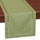 Grelucgo Handcrafted Solid Color Dining Table Runner DoubleHemstitched Sage Green 14 x 72