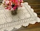 Damanni Rectangular Cotton Handmade Crochet Lace Table Runner Doilies Table Dresser Scarf Dcor19 Inch by 31 InchBeige
