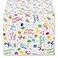 Cackleberry Home Happy Birthday Balloon Dogs Cotton Table Runner Reversible 14 x 72 Inches