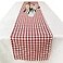 Joysail Red and White Gingham Table Runner 72 Inch Cotton Checkered Plaid Table Runner for Home Kitchen Dinner Party Table Decorations Valentines Day