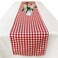 Joysail Red and White Gingham Table Runner 72 Inch Cotton Checkered Plaid Table Runner for Home Kitchen Dinner Party Table Decorations Valentines Day