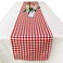 Joysail Red and White Gingham Table Runner 72 Inch Cotton Checkered Plaid Table Runner for Home Kitchen Dinner Party Table Decorations Valentines Day