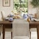 D'Moksha Homes Classic Linen by DMoksha Natural Table Runner 108 Inches Long 100 Pure Linen 14 x 108 Inch Table Runner for Dresser Dining Summer Fathers Day