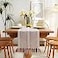 Chassic Fall Rustic Farmhouse Style Linen Table Runner Boho Handmade Tassel Table Runners 90 Inches Long for Holiday Party Thanksgiving and Dining Decorations 13 x 90 inch Light Coffee