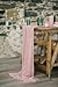 EHLDekol Luxurious Velvet Table Runner 10ft Wedding Reception Decorations 20x120inch Soft Velvet Fabric Table Linen Overlay Wedding Table Runners Dusty Rose Blush Pink Mauve 20X120inch