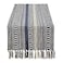 DII Farmhouse Braided Stripe Table Runner Collection 15x108 15x113 Fringe Included French Blue
