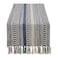 DII Farmhouse Braided Stripe Table Runner Collection 15x108 15x113 Fringe Included French Blue
