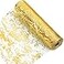 Tatuo 1 Roll Gold Table Runner 11 x 787 Metallic Thin Mesh Table Runner Roll Gold Sequin Glitter Decorations for Wedding Birthday Baby Shower Party Supplies