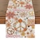 Artoid Mode Daisy Flower Peace and Love Table Runner Wreath Float Groovy Kitchen Dining Table Decoration for Outdoor Home Party 13x72 Inch