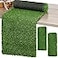 Tudomro 2 Pcs 12 x 120 Inch Grass Table Runner Artificial Turf Table Runner Synthetic Grass Tabletop Decor Green Rug Placemats Liner for Parties Wedding Banquet Faux Moss Decor