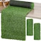 Tudomro 2 Pcs 12 x 120 Inch Grass Table Runner Artificial Turf Table Runner Synthetic Grass Tabletop Decor Green Rug Placemats Liner for Parties Wedding Banquet Faux Moss Decor