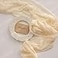 Keketoarrange White Cheesecloth Table Runner Ivory Cream Gauze Rustic Cheese Cloth Table Runner 120 Inch 10 FT for Wedding Baby Bridal Shower Party Sheer Boho Summer Home Decorations