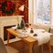 MeiSan Table Runner Modern White Thanksgiving Fur Table Runners for Christmas Wedding Party Holiday Birthday Home Farmhouse Dining Coffee Table Decor Decoration Rug Bed Runner for Table 118x708 inch