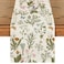 Artoid Mode Wildflowers Floral Spring Table Runner Seasonal Summer Butterfly Kitchen Dining Table Decoration for Home Party 13x72 Inch