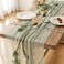 Keketoarrange Sage Green Table Runner Cheesecloth 120 Inch 10 FT Rustic Boho Cheese Cloth Table Runner for Wedding Baby Shower Bridal Shower Sheer Gauze Centerpiece Spring Summer Home Decorations