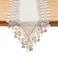 Winotic Natural Neutral Earth Tones Beige Floral Lace Table Runner Dresser Scarf 36 inches Long for Home Decor 16 x36 Natural