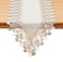Winotic Natural Neutral Earth Tones Beige Floral Lace Table Runner Dresser Scarf 36 inches Long for Home Decor 16 x36 Natural
