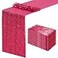SoarDream Fuchsia Table Runners 10 Pieces 12x72 Inches Sequin Glitter Table Runner for Birthday Party Baby Shower Holiday Event Table Decorations
