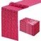 SoarDream Fuchsia Table Runners 10 Pieces 12x72 Inches Sequin Glitter Table Runner for Birthday Party Baby Shower Holiday Event Table Decorations