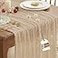 IVAPUPU 2 Pcs Cheesecloth Table Runner 10ft Nude Boho Gauze Cheese Cloth Table Runners for Baby Shower Decorations Wedding Party Summer Garden Farmhouse