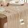 IVAPUPU 2 Pcs Cheesecloth Table Runner 10ft Nude Boho Gauze Cheese Cloth Table Runners for Baby Shower Decorations Wedding Party Summer Garden Farmhouse