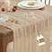 IVAPUPU 2 Pcs Cheesecloth Table Runner 10ft Nude Boho Gauze Cheese Cloth Table Runners for Baby Shower Decorations Wedding Party Summer Garden Farmhouse