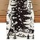 Artoid Mode Igloo Pine Snowflake Silhouette Christmas Table Runner Black Seasonal Winter Kitchen Dining Table Decor for Home Party 13x72 Inch